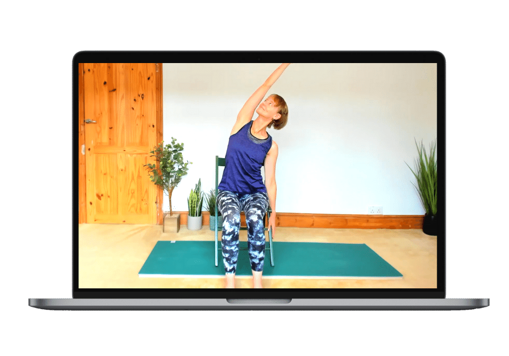 SharonRaynerYoga Chair side stretch